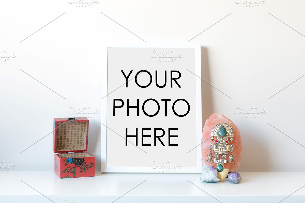 10 Minimalist White Mockup Frames, a Packaging Mockup by F R A M E D // SUPPLY CO. (Photo 3 of 11)
