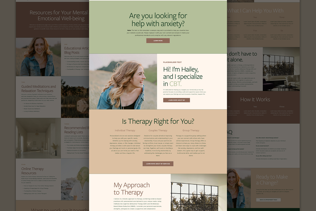 Squarespace 7.1 Website Template, a Squarespace Template by molly ho studio (Photo 8 of 10)