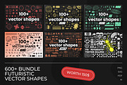 600+ BUNDLE: FUTURISTIC GRAPHICS, an Object Graphic by KristinaK3 (Thumbnail 1 of 2)