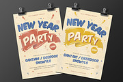 New Year Party Flyer, a Flyer Template by Tokosatsu (Thumbnail 2 of 4)
