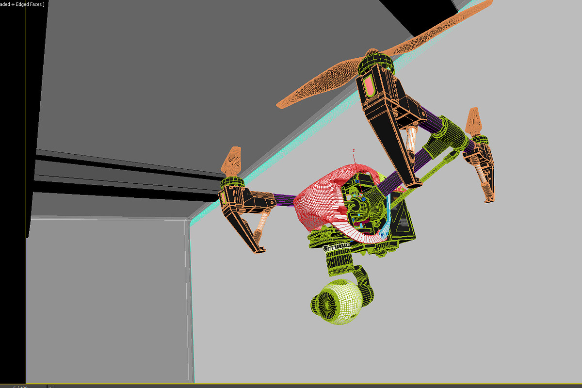 DJI Inspire 1 quadcopter, an Object 3D Model by arapps3d (Photo 6 of 17)