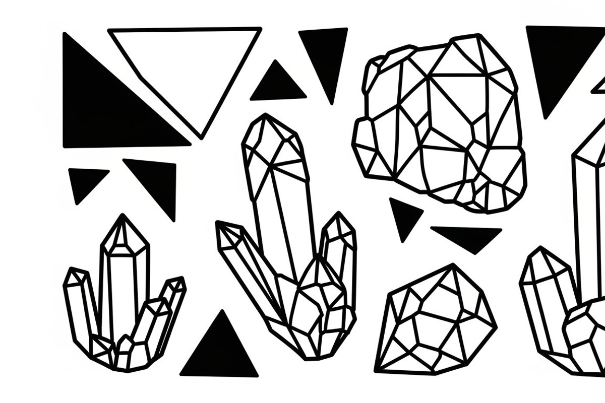 crystal and gemstone coloring pages, an Illustration by Amazin_art (Photo 24 of 25)