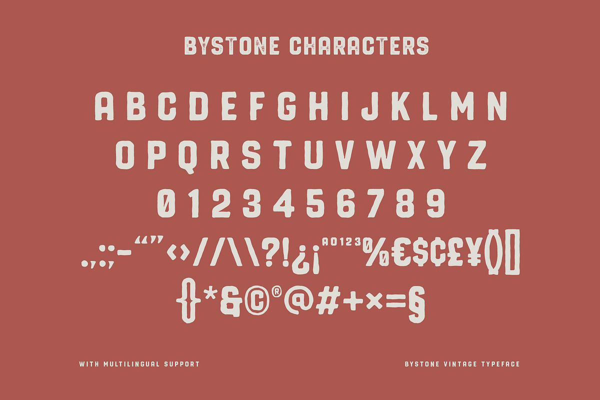 Bystone - Vintage Display Sans Serif, a Sans Serif Font by Illustraly Design (Photo 7 of 7)