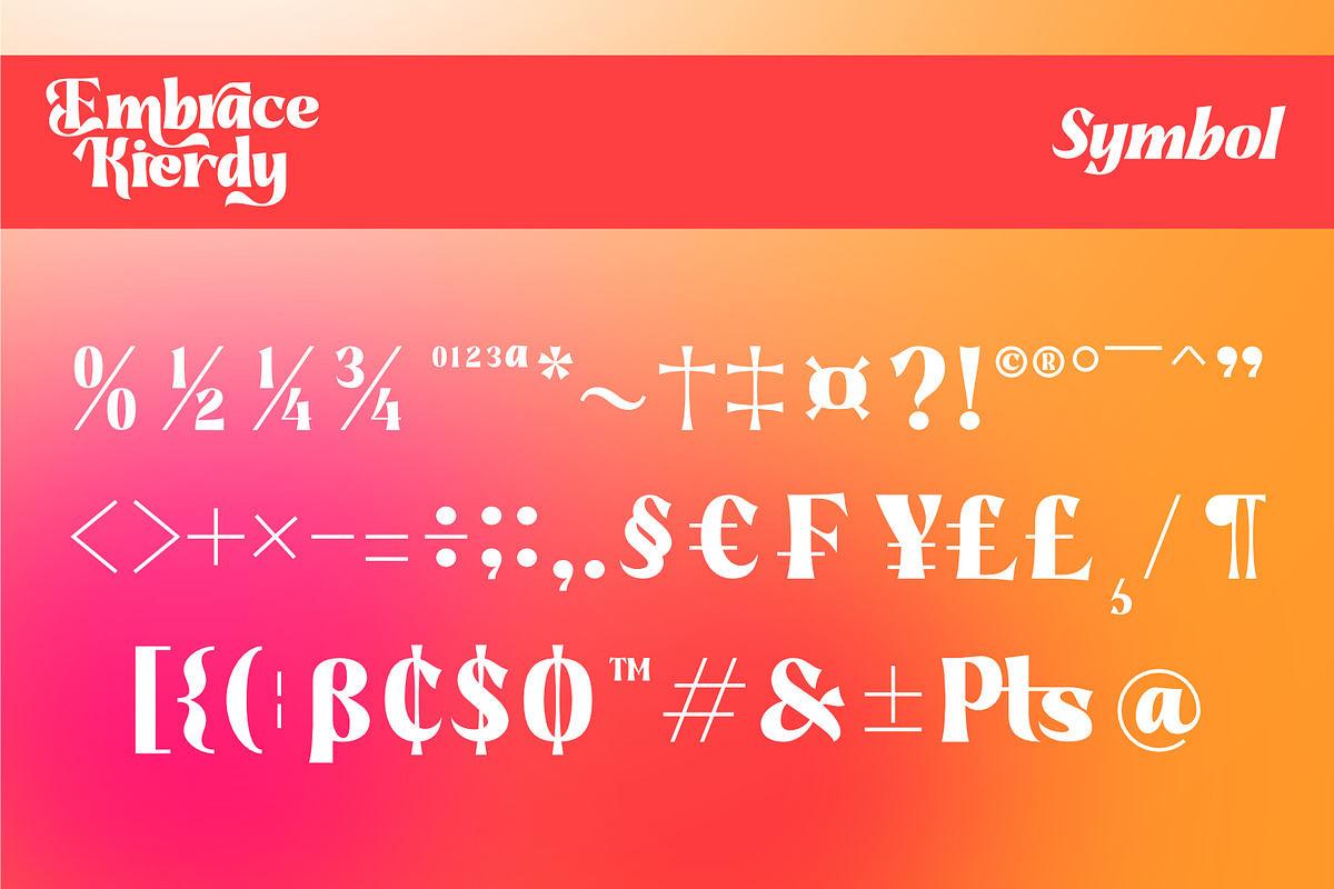 Embrace Kierdy - Serif Display Font, a Serif Font by Rishsketch (Photo 14 of 15)