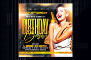 Birthday Flyer Template, a Templates & Theme by MithilaCreation (Thumbnail 2 of 5)
