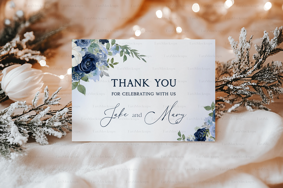 7x5 Christmas Invitation Card Mockup, a Product Mockup by TatiMockup (Photo 4 of 4)