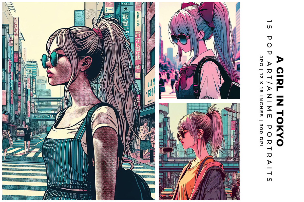 A Girl in Tokyo, a Person Illustration by Digital Art Creations (Photo 4 of 8)