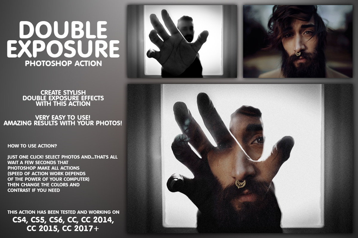 Double Exposure - Photoshop Action, an Action Add-On by ArtefBones (Photo 1 of 13)