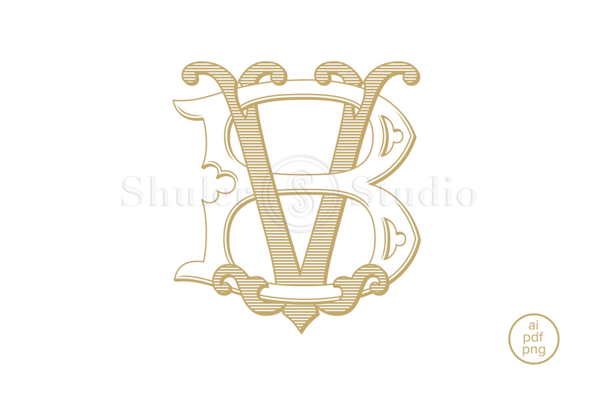 BV Monogram VB Monogram, a Branding & Logo Template by Shuler Studio (Photo 2 of 6)