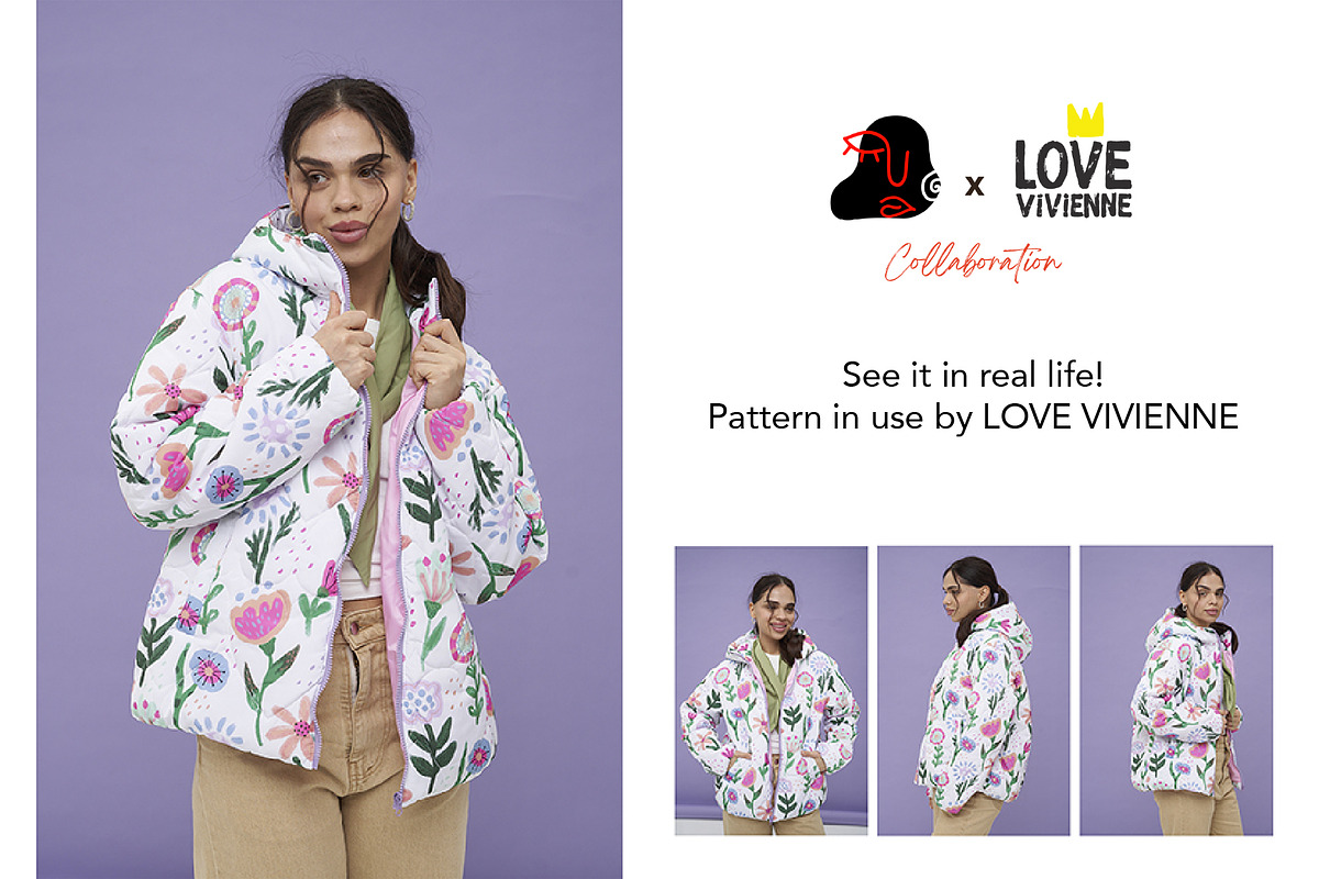 Naive Meadow – Floral Pattern, a Pattern Graphic by Alona Savchuk (Photo 6 of 7)
