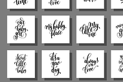set of 100 lettering posters, a Decorative Illustration by karakotsya (Thumbnail 4 of 7)