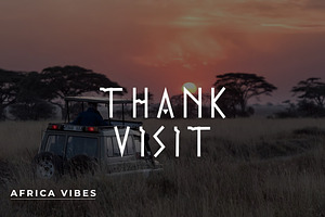 AFRICA VIBES FONT DISPLAY