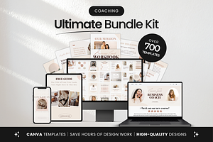 Coach Social Media Templates Bundle