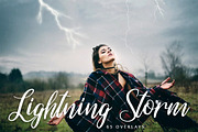 Lightning Overlay, an Object Graphic by VligCreativeStudio (Thumbnail 1 of 4)