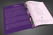 Purple Funeral Program Template, a Brochure Template by loswl (Thumbnail 2 of 3)