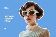 Vintage Sticker Photo Effect, a Layer Style Add-On by Design Squad (Thumbnail 1 of 3)