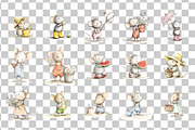 Summer Mouse Watercolor Clipart, an Animal Illustration by Nicolle's Colorful Art (Thumbnail 3 of 4)