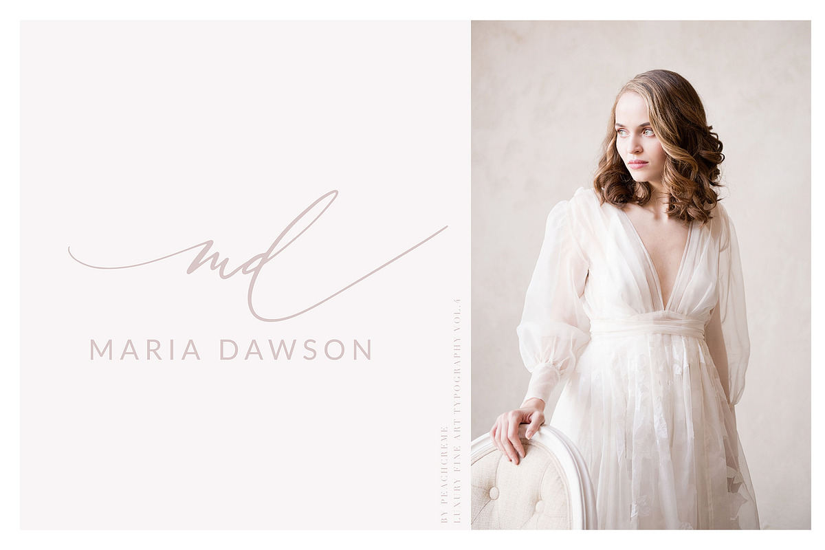 Adora Bouton-Luxury Script, a Handwritten Font by PeachCreme (Photo 12 of 15)