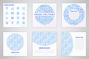 Drone Delivery Icons Set | Concept, an Outline Icon by Alex Blogoodf (Thumbnail 8 of 11)