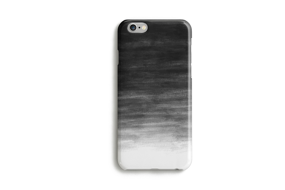 Black Ombre Watercolor Backgrounds, a Texture Graphic by KitsPix (Photo 4 of 4)