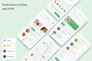 Food Delivery & Shop App UI Kit