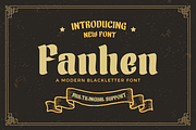 Fanhen, a Blackletter Font by twinstd (Thumbnail 1 of 13)