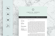 Pastel Blue Resume Template, a Resume Template by MH Design Template (Thumbnail 4 of 4)