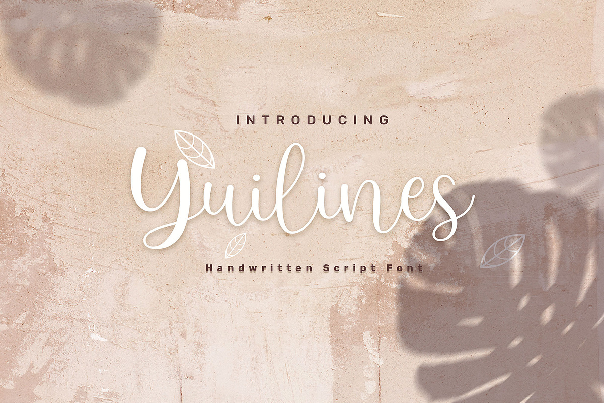 Yuilines Script, a Script Font by sizimon (Photo 1 of 10)