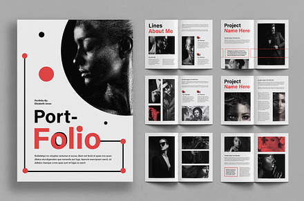 Fashion Portfolio Layout, a Magazine Template by ContestDesign