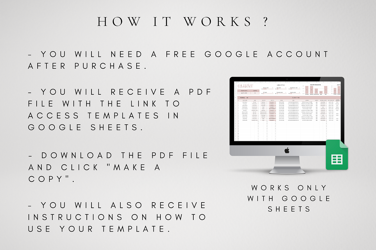 Client Tracker Spreadsheet, a Templates & Theme by BRANDcontent (Photo 7 of 8)
