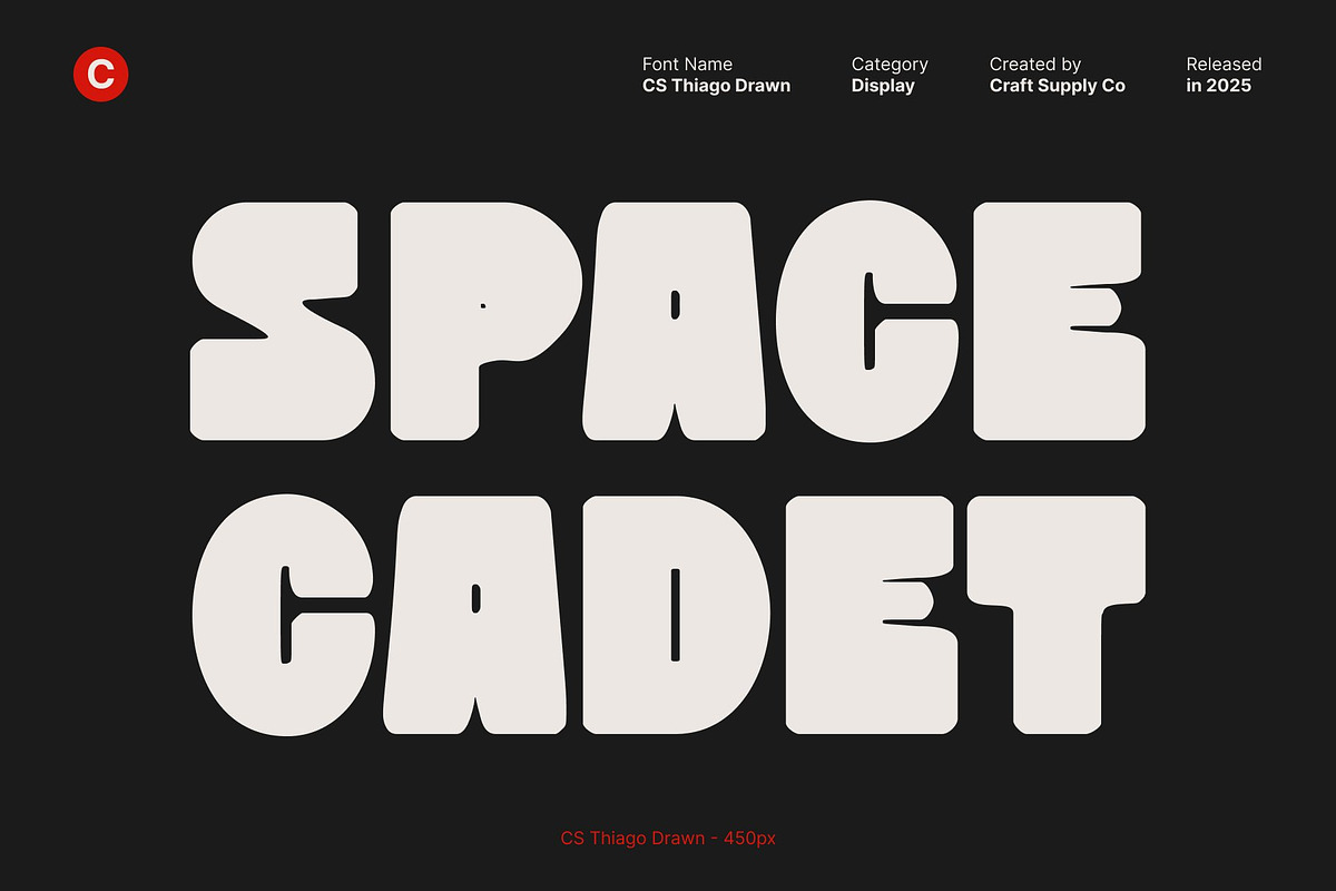 CS Thiago Drawn, a Sans Serif Font by Craft Supply Co. (Photo 2 of 8)