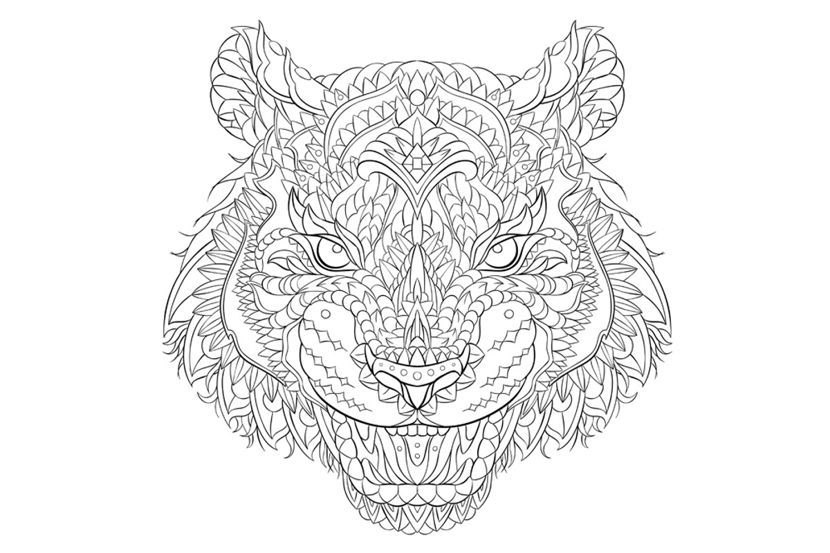 Ethnic Collection: Roaring Tiger, an Animal Illustration by ArtoJoy (Photo 4 of 5)