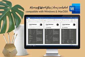 Modern Resume Template / CV - Carla