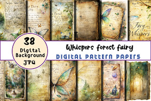 Whispers Forest Fairy Junk Journal, an Illustration by Wow Magic