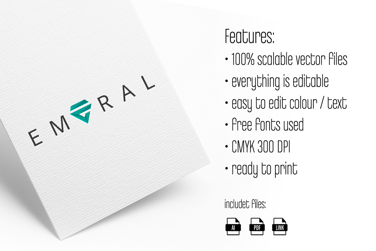 EMERAL Logo, a Branding & Logo Template by vectorlogos89 (Photo 1 of 2)