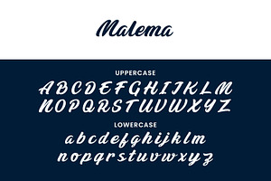 Malema Handwritten Script Font