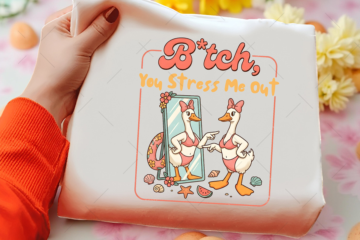 Funny Goose Bikini Mirror PNG, a Seasonal Illustration by OK Design (Photo 3 of 5)