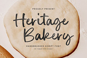 Heritage Bakery Font, a Handwritten Font by Timurtype (Thumbnail 1 of 7)