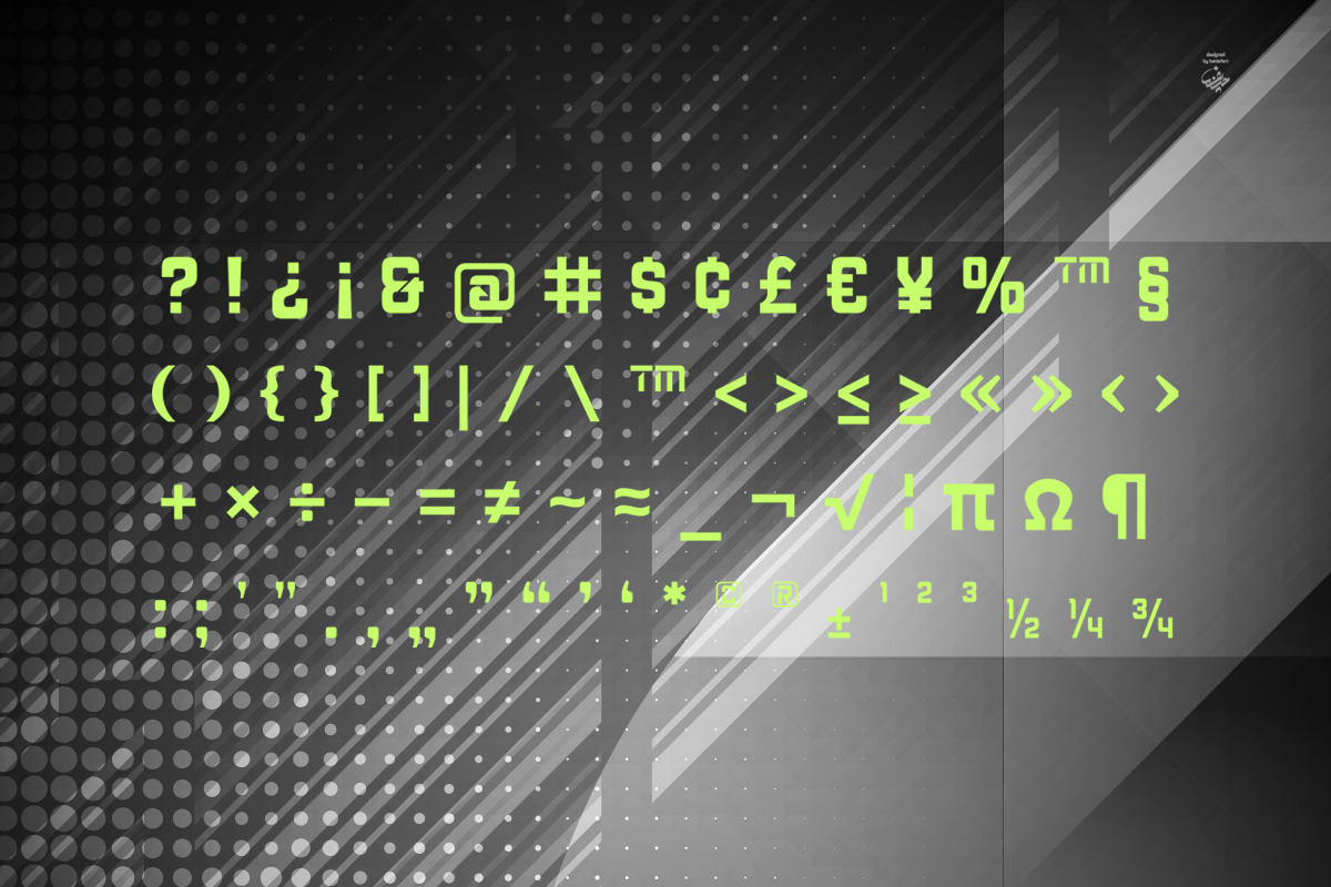 Cutting - Futuristic Sans Serif Font, a Sans Serif Font by haniefart (Photo 7 of 11)