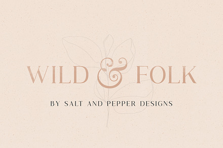 Wild & Folk Serif Font, a Serif Font by Salt & Pepper Designs