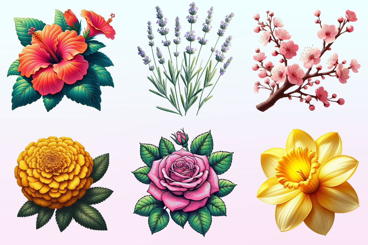 Watercolor Flowers Clipart Bundle, a Graphic by CitraGraphics (Photo 3 of 4)