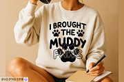 I Brought The Muddy Paws SVG, a Seasonal Illustration by mh_arif (Thumbnail 3 of 3)