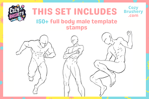 Procreate Male Anatomy Body Stamps