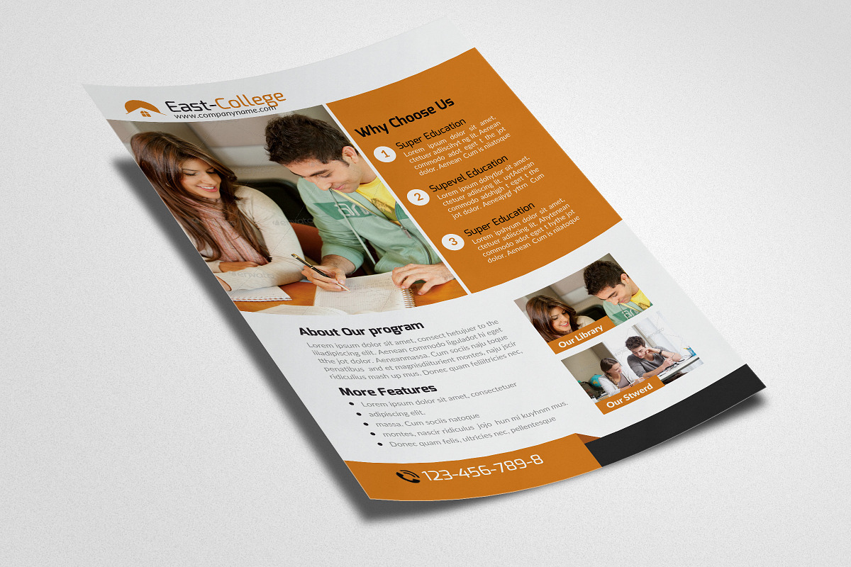 Education Flyer Template, a Flyer Template by Business Flyers (Photo 3 of 3)