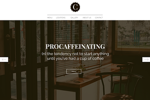 Coffee Shop Landing Page