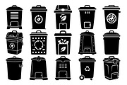 Eco Recycling Bin Icons Bundle, a Healthcare Illustration by abu67222 (Thumbnail 1 of 16)