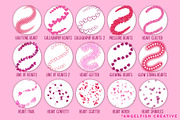 Sweet Hearts Brush Set for Procreate, a Brush Add-On by AngelfishCreative (Thumbnail 4 of 7)