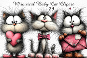 Whimsical Baby Cat Clipart Png, an Illustration by Craft Nest (Thumbnail 1 of 11)