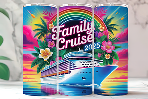 Cruise Vacation Family Tumbler, an Arts & Entertainment Photo by LamanAzalea