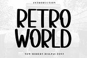 Retro World, a Sans Serif Font by InermediaSTUDIO (Thumbnail 1 of 8)